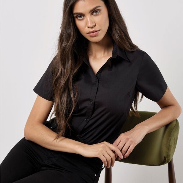 Tailored Fit Short Sleeve Poplin Shirt Thumbnail